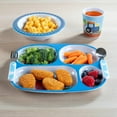 thumbnail image 5 of Bentology 5 Pc Mealtime Set for Kids & Toddlers, Train Theme-Includes Divided Plate, Bowl, Fork & Spoon - Dishwasher Safe, Durable, BPA Free-Cute Compartment Dish to Put Food in 4 Sections for Easy, 5 of 5