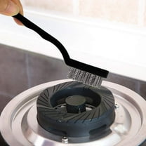 ajkijo Mini Wire Brush Set, 7 Inch Stainless Steel, Nylon, Brass Bristles, 3-Piece for Cleaning, Rust Removal, Polishing, Kitchen, Industrial Use