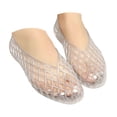 thumbnail image 3 of YLYL Women Jelly Ballet Flat Shoes Pointed Toe Slip on Hollow out Comfortable Casual Summer Beach Shoes, 3 of 6