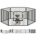 thumbnail image 1 of PawHut Parc pour Chien Robuste à 6 Panneaux avec Porte, pour Petits Chiens, 1 of 10