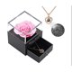thumbnail image 1 of Rosa eterna, rosa preservada con collar hecho a mano de rosa eterna, regalos para novia, esposa, madre para el día de San Valentín, día de la madre, aniversario de bodas, 1 of 4
