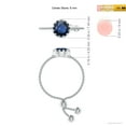 thumbnail image 4 of Angara Natural 1 Ct. Blue Sapphire Solitaire Ring in 14K White Gold for Women (Ring Size: 12), 4 of 9