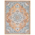 thumbnail image 3 of SAFAVIEH Madison Dalia Oriental Area Rug, Orange/Teal, 9' x 12', 3 of 16