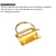 thumbnail image 4 of 60uds 26mm/1 Pulgada Llavero Herraje con Llavero Anillo para Bolsa Correas Pulseras, Cordones, Oscuro Dorado, 4 of 5