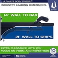 thumbnail image 3 of Wall Mount Pull Up Bar with Extra Clearance, Fits 16" Studs by Ultimate Body Press, 3 of 7