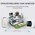 thumbnail image 4 of Self-Powered Wireless Doorbell with Digital Clock & Temperature Display, IP44 Weatherproof Button, US Plug Receiver for Home/Office, 4 of 7