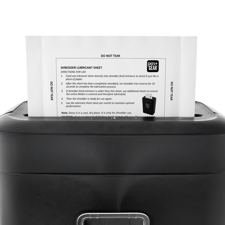 shredder lubricant walmart Pen+gear Paper Shredder Self-Lubricating Sheets,12 Count