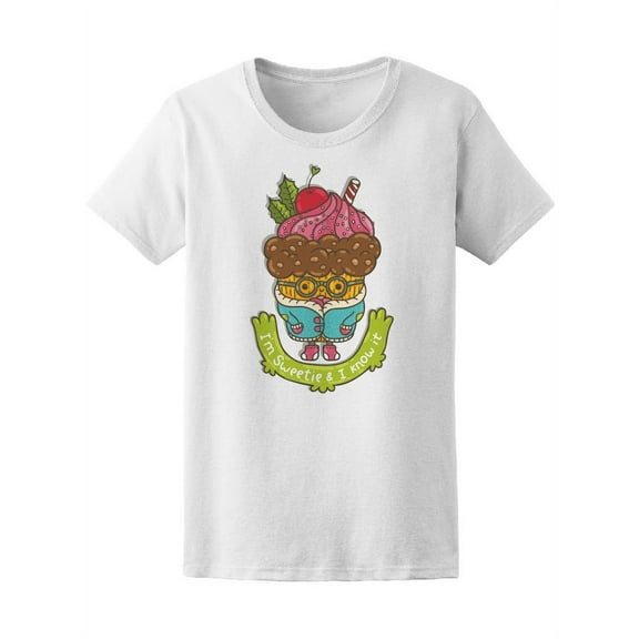 Cute Cupcake I'm Sweetie Tee Women's -Image by Shutterstock