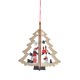 thumbnail image 2 of Colgantes de madera navideños 3D Adornos colgantes de madera navideños multiusos para Papá Noel y muñeco de nieve, 2 of 9