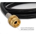 thumbnail image 3 of 6 Feet Propane Adapter Hose 1 lb to 20 lb Converter Replacement for Weber Q1200 Q1000 Gas Grill, Fit for QCC1/Type1 Tank Connect to 1 lb Bulk Portable Appliances to 20 lb Propane Tank., 3 of 6