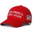 thumbnail image 1 of Maga Hat Trump 2024,Embroidered Make America Great Again Donald Trump Slogan Hat and American Flag Adjustable Baseball Cap, 1 of 5
