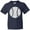 Navy, variant on Inktastic Distressed Baseball in White Youth T-Shirt