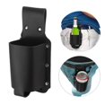 thumbnail image 2 of Funda Cuero para Montañismo Al Aire Libre para Riñonera para Almacenamiento para Botellas Vino (negro), 2 of 8