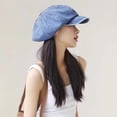 thumbnail image 5 of Womens Newsboy Cap, Retro Octagonal Hat with Visor Spring Summer Octagonal Paperboy Hat Girls Gift, 5 of 8