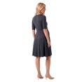 thumbnail image 3 of 24seven Comfort Apparel Maternity Scoop Neck Elbow Sleeve Knee Length Skater Dress, 3 of 4