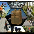 thumbnail image 3 of 50L Large Capacity Men Backpack Outdoor Waterproof Rucksack Hiking Camping Hunting Bags Light Brown, 3 of 7