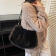 thumbnail image 5 of Cute Plush Tote Bag for Women New Fashion Shoulder Bag Zipper Handbag for Travel Daily Use Halloween Gifts, 5 of 10