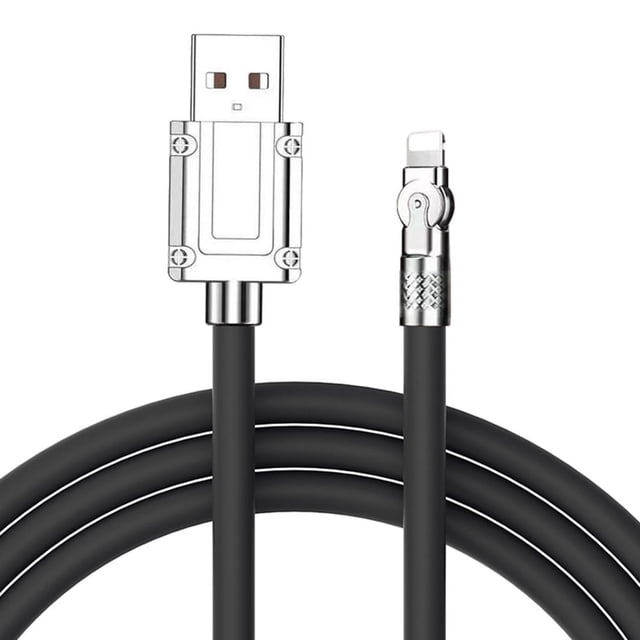 Cable G Mobile Ligthning A USB, 1m, 12W, Silicona, Negro