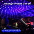 thumbnail image 2 of Proyector de estrellas con luz nocturna USB, luz LED 2 en 1 para techo de coche, luz interior romántica roja, azul y verde, proyector de estrellas USB ajustable para techo de coche, decoración para co, 2 of 5