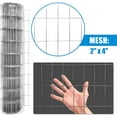 thumbnail image 3 of Fencer Wire 14 Gauge Galvanized Welded Wire Mesh Size 2 inch by 4 inch (4 ft. x 50 ft.), 3 of 9