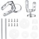 thumbnail image 1 of Toilet Seat Hinge, Replacement Toilet Seat Hinge Fixings Kit, Toilet Seat Hinge Fixings, for Wood Resin Toilet Seats - 2 Pcs Banmo, 1 of 5
