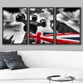 thumbnail image 2 of wall26 Framed Canvas Print Wall Art Set Vibrant United Kingdom Flag &amp; Big Ben in London Cityscape Cultural Photography Modern Art Rustic Ultra for Living Room, Bedroom, Office - 24"x36", 2 of 5