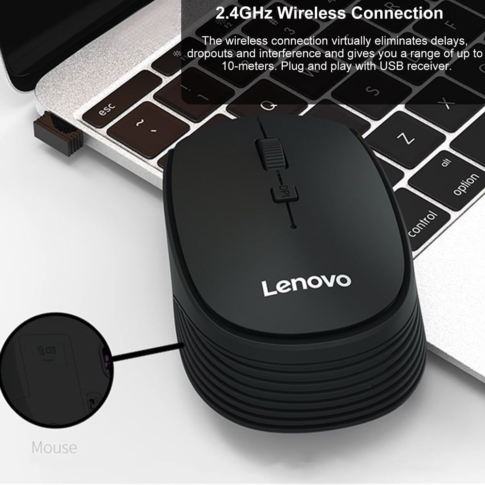 Amdohai Lenovo M202 Mini souris sans fil 2.4GHz souris optique