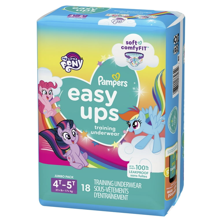 Pampers Trolls Easy Ups Training Underwear 3T-4T Jumbo Pack 22 Count