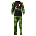 thumbnail image 2 of Conjuntos de pijamas navideños familiares a juego Grinch 2024, pijama de Grinch con parte superior y pantalones de pijama a cuadros, pijama de Grinch para niños y adultos para la familia, Hombres M, 2 of 3