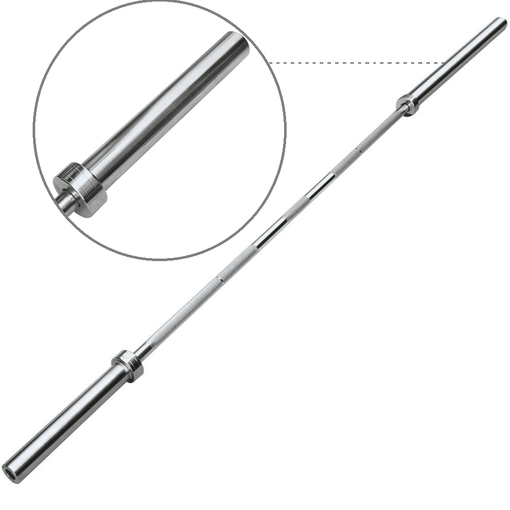 Yaheetech 7ft Chrome Olympic Barbell Bar Weight Lifting Gym Workout 35 Lb