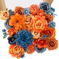 thumbnail image 1 of Flores Artificiales Serwalin Otoño Naranja Seda con Tallo, 1 of 7