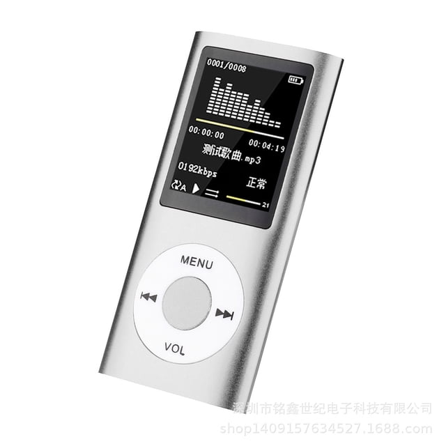 Reproductor de vídeo mp4 mp3 de 4ª generación, tarjeta clásica, 1,8 HD, libro electrónico, Walkman para estudiantes, mp3