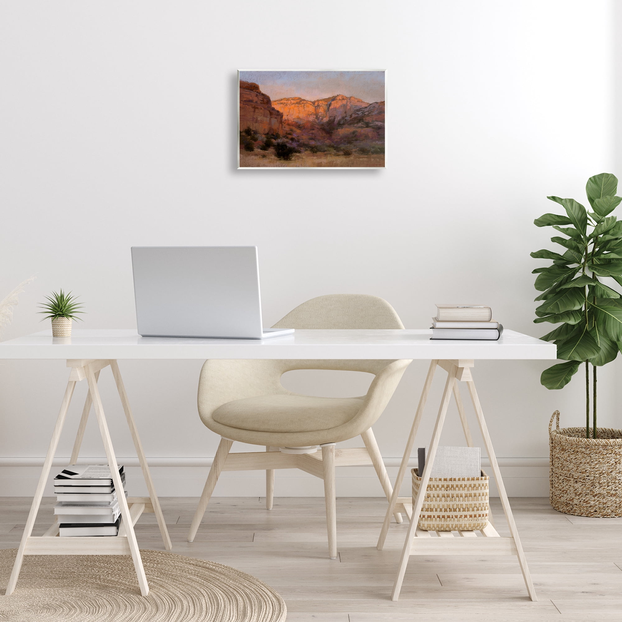 Stupell Industries Canyon Cliffs Landscape Landscape & Nature Painting Unframed Art Print Wall Art, 15 x 10