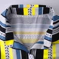 thumbnail image 5 of Women's Plus Size Short Sleeve Dresses Striped Shirt Collar Casual Dress, 5 of 7