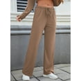 thumbnail image 6 of JYLFC Womens 2 Piece Outfits Set Jogger and Hoodie Sweatsuit Sets Oversized Half Zip Sweatshirt Sweatpants with Pockets Khaki XL, 6 of 7