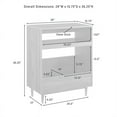 thumbnail image 2 of Crosley Furniture Liam Meuble Moderne en Bois pour Tourne-Disque, Noyer, 2 of 13