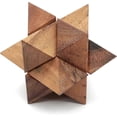 thumbnail image 1 of Adults Games Gifts Wooden Star Cube Puzzle Game Brain Teasers of The Logic Games for Kids and Teen to Challenge Puzzles, 1 of 5