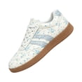 thumbnail image 2 of Willtoo Women's Ditsy Floral Casual Flat Lace-Up Sneakers, Versatile Sporty Autumn Walking Shoes, Cute Floral Print Tennis, 2 of 5