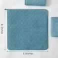 thumbnail image 6 of Jessy Home 12 Pack Turquoise Washcloths for Bathroom 13x13 Inch Ultra Soft Hand Face Towels, 6 of 9
