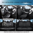 thumbnail image 7 of Car Seat Covers Full Set Custom Fit for Ford Bronco Sport 2021-2026 - Premium Faux Leather Auto Protectors with Waterproof, Breathable, Anti-Slip Car Seat Protectors (Black,Full Set), 7 of 7