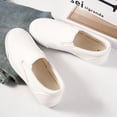 thumbnail image 4 of KEINDI Women’s Slip On Canvas Low Top Shoes Fashion Sneakers and Casual Loafers Flats Shoes For Women White size 9, 4 of 7