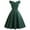 N-Green, variant on 2025 Women Vintage Wave Point Party Dress Sleeveless one-Neck Shoulder Vintage Graduation Dresses High Schooltail