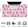 thumbnail image 5 of Long Mouse Pads for Desk,Pink Christmas Tree Pattern Desk Mats on Top Of Desks, Desk Mouse Pad Extra Large with 3mm Non-Slip Base and Stitched Edge for Gaming,Office,Work,Home 47.3x23.6in, 5 of 5