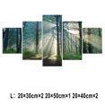 thumbnail image 1 of 5Pcs Wall Art Canvas Painting Picture Home Decor Modern Abstract Forest Sunlight, 1 of 5