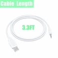 thumbnail image 5 of FITE ON 3ft White USB DC Power Adapter Charger Cable Lead Compatible with Curve Wand vibrator, 5 of 6