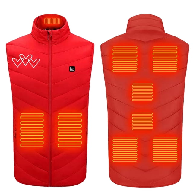Chaleco calefactor de zona 9 de invierno Chaleco calefactor inteligente con control de temperatura de tres velocidades para hombre