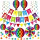 thumbnail image 1 of Decoraciones de fiesta de cumpleaños reutilizables de primera calidad - Juego de decoración de cumpleaños - Suministros para fiestas - Pancarta de feliz cumpleaños, 1 of 5