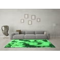 thumbnail image 3 of Ahgly Company Indoor Rectangle Abstract Green Modern Area Rugs, 5' x 7', 3 of 4