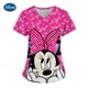 thumbnail image 2 of Minnie Mouse Tops Pocket Woman Clothes Summer T-shirt Mickey Hospital T-shirts Disney Nurse Uniform Top Women 2023 V Neck TeesXXL Gao Jinjia LED, 2 of 2