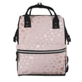 thumbnail image 1 of Disketp Rose Gold Abstract Spots 1 Mochila de Pañales de Gran Capacidad con Múltiples Bolsillos, Mochila de Viaje Multifuncional para Bebé, Unisex, Moderna y Resistente, 1 of 6